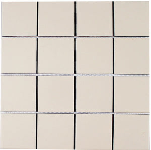 Essentials Porcelain Subway Tile Biscuit 3''x3'' in a matte finish for kitchen backsplashes, bathrooms, showers, fireplace, foyers, floors, and accent/featured walls. 