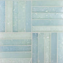 Fluid Stacked Glass Tile C Blend for kitchen and bathroom