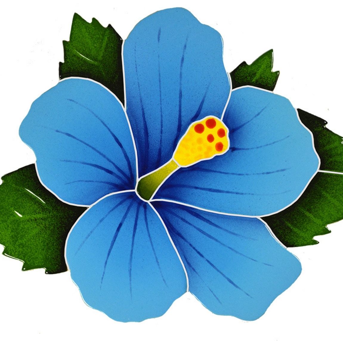 Pool Mosaic Hibiscus