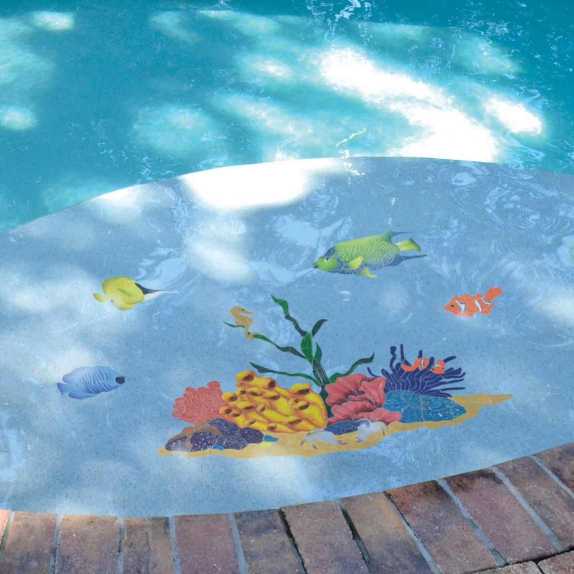 Pool Mosaic Long Nosed Butterflyfish 6x8