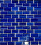 Glass Mosaic Tile Vista Dark Blue 1x2 for swimming pools and spas