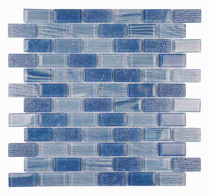 Motion Glass Mosaic Tile Marine 1x2 1x1 for Pools and Spas