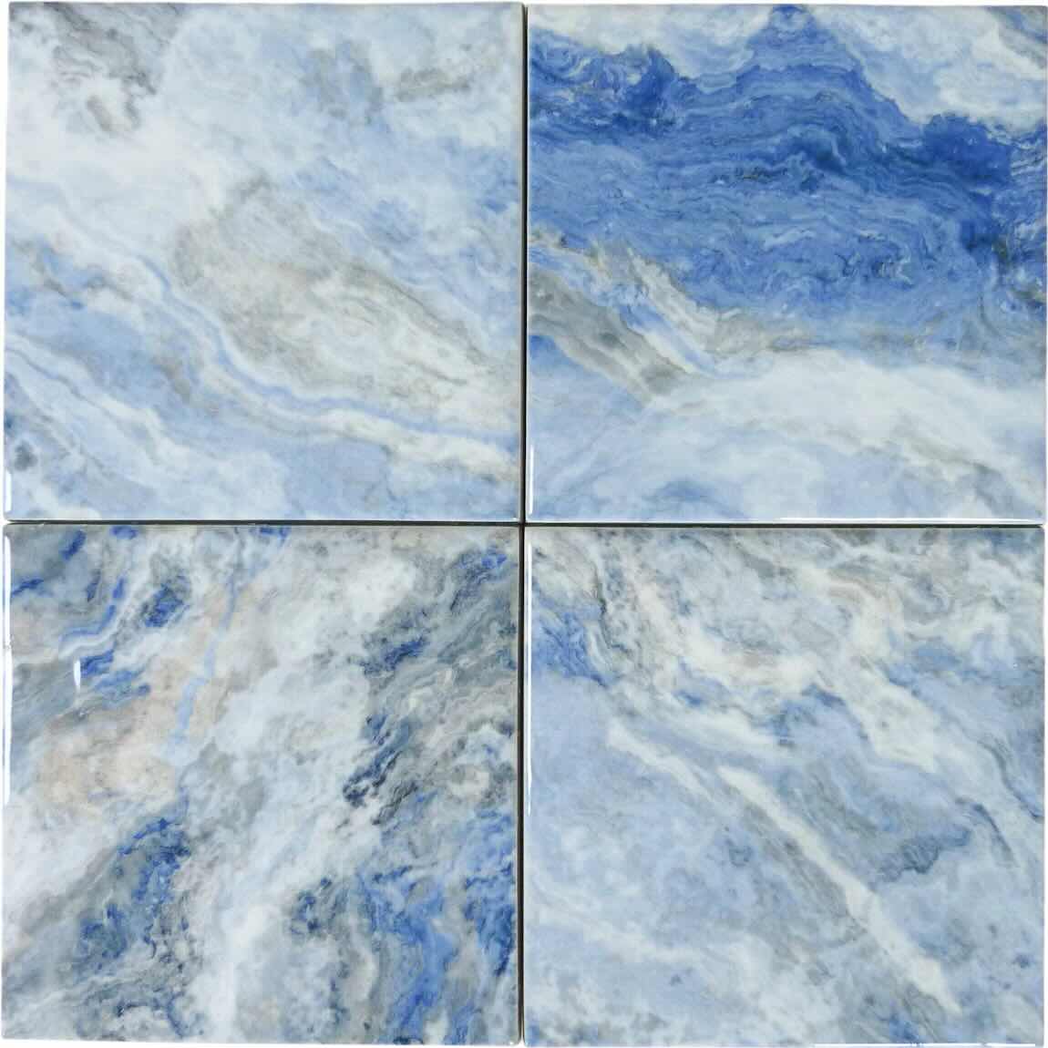 Pacific Aerial Porcelain Pool Tile 6x6