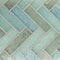 Fluid Herringbone Glass Tile Y Blend for kitchen and bathroom