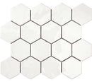 ColorClay Hexagon Handmade Ceramic Tile Arctic Glossy 11x13 for floor and walls