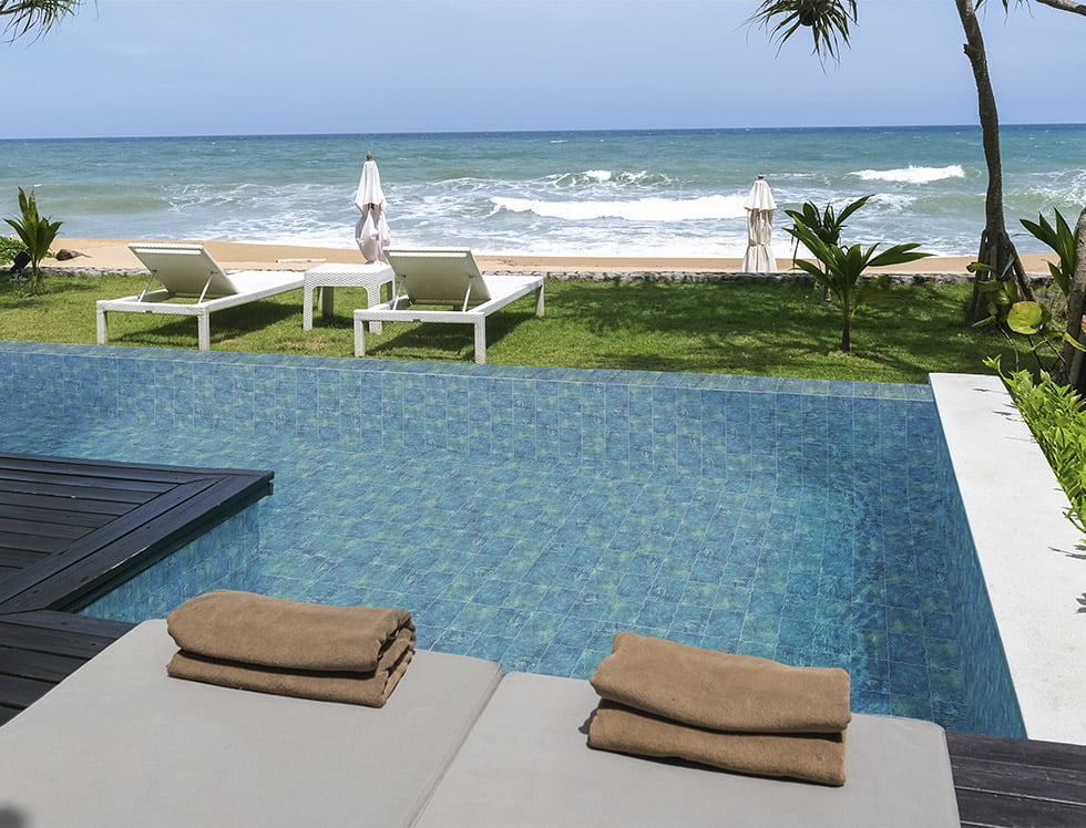 Porcelain Pool Tile Atol Light Turquoise 6x6