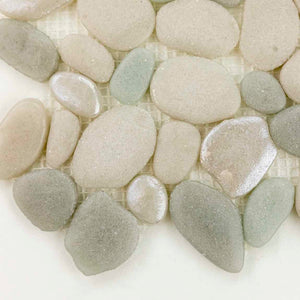 Glass Pebble Mosaic Tile Beach Shores for bathroom and showers