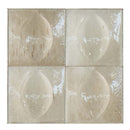 Storie Distressed Tile Beige 4x4 Deco Egg for bathroom and showers