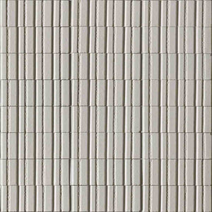 Glacier Italian Porcelain Structure 3D Tile Bianco 3x8 Glossy for kitchen and bathroom walls