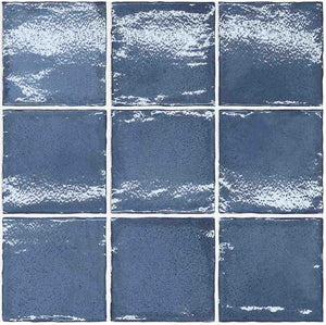 Farmhouse Wall Tile 4x4 Thistle Blue for kitchen and bathroom