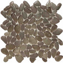 Glass Pebble Mosaic Tile Brown for swimming pool, spas, and bathrooms
