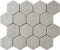 ColorClay Hexagon Mosaic Handmade Tile Cement Grey Matte 11x13 foo kitchen, bathroom, and showers