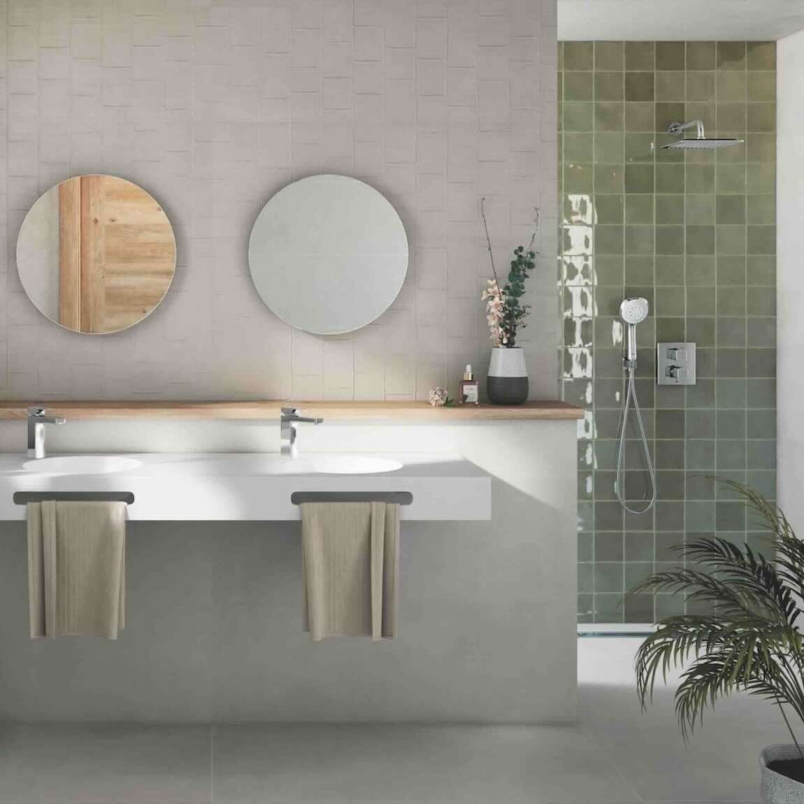 Coastal Green 5x5 Glazed Ceramic Tile