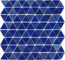 Beach Glass Tile Triangle Cobalt