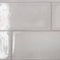 Artigianale Ceramic Tile 4x8 Bianco Crackled for kitchen backsplash