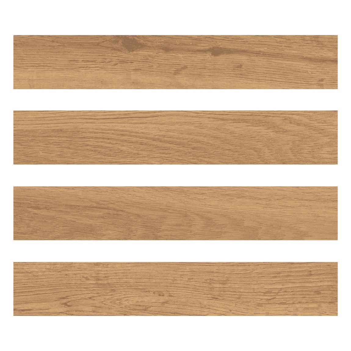 Dynamicwood Brick Deep Oak Colored-body Italian Porcelain Tile 2'' x 12'' for floors and walls