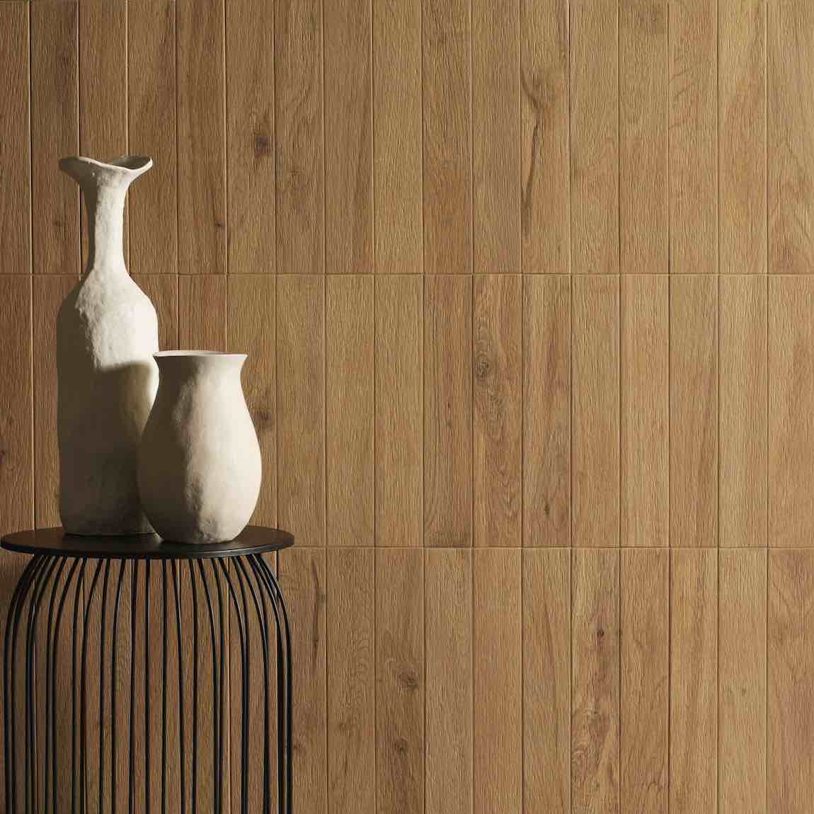 Dynamicwood Brick Deep Oak Tile 2x12