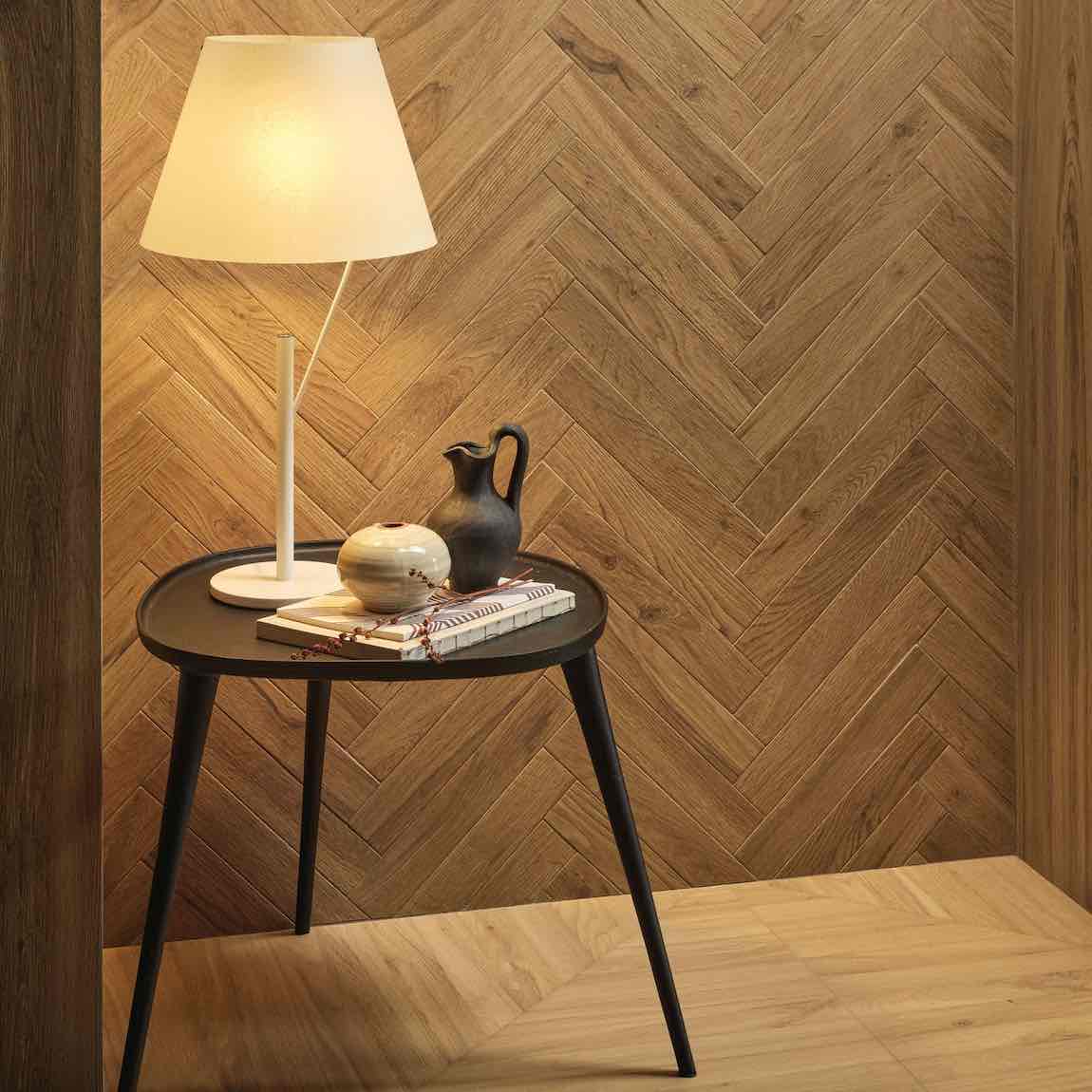 Dynamicwood Brick Deep Oak Tile 2x12