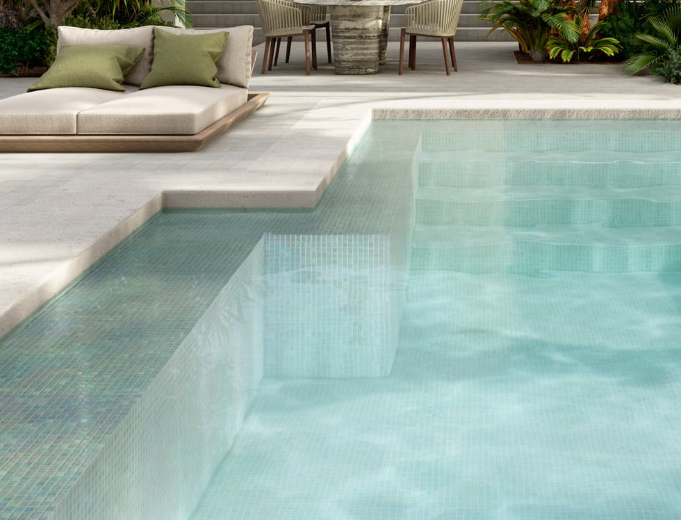 Recycled Glass Tile Earth Pearl