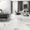 Florence Calacatta Gold Porcelain Tile 39x39 featured on a living room floor