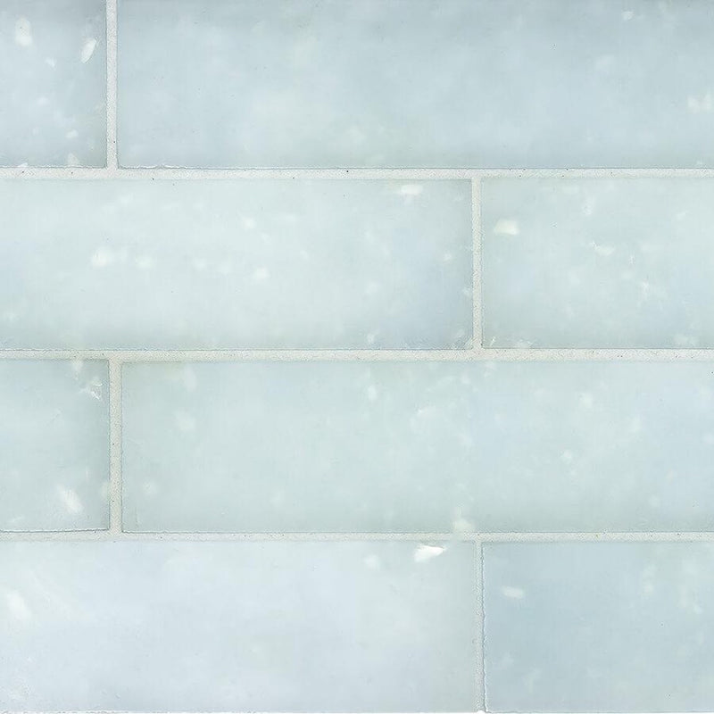 Fluid Glass Tile Frosted Lake 1.75x7 for kitchen and bathroom