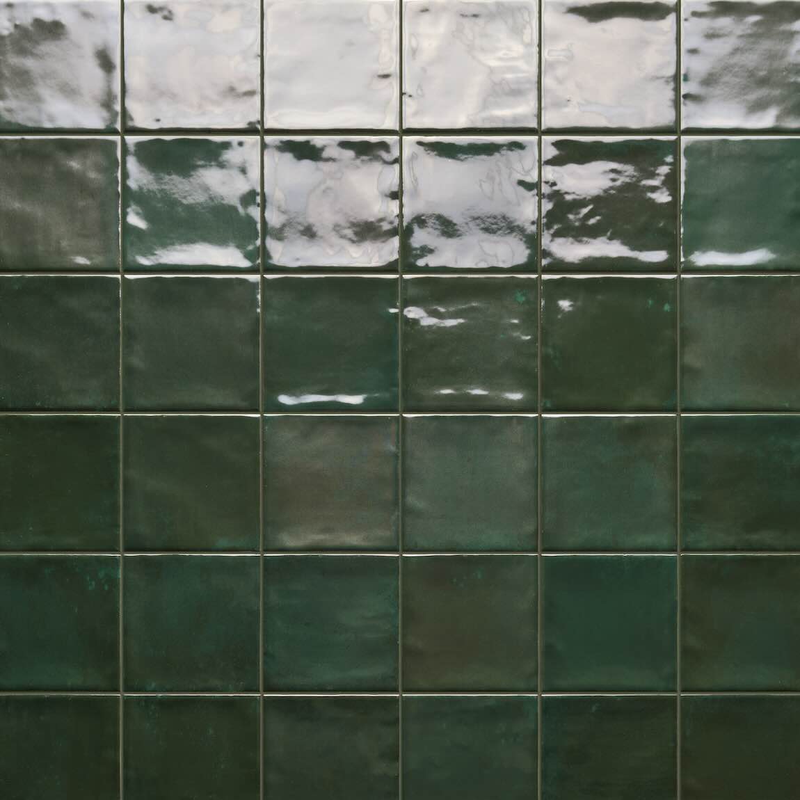 Charleston Green 4x4 Glossy Porcelain Tile