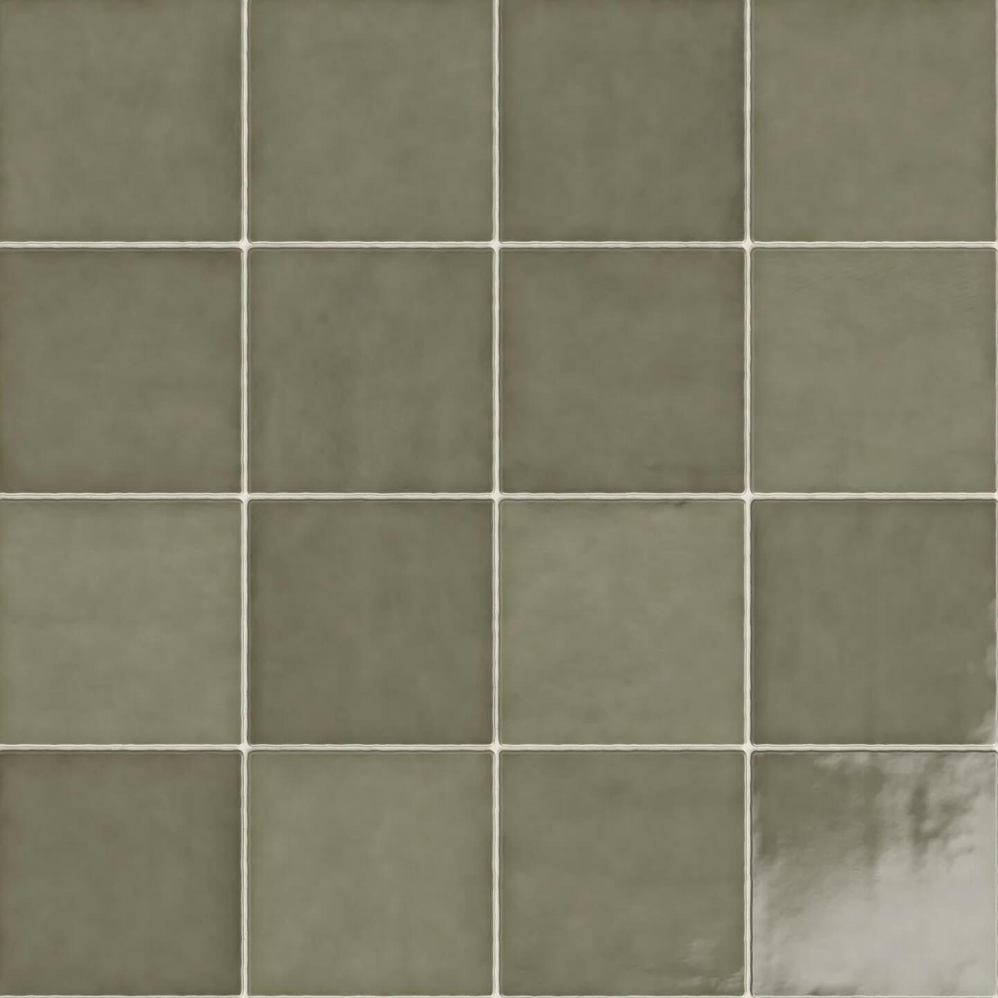 Coastal Green 5x5 Glazed Ceramic Tile