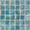 Glass Pool Mosaic Tile Coral Reef Green 2x2 for pools and spas