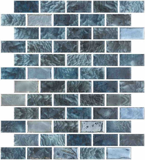 Glass Pool Mosaic Tile Coral Reef Grey 1x2 for pools and spas