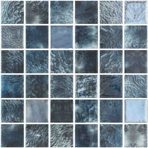 Glass Pool Mosaic Tile Coral Reef Grey 2x2 for pools and spas