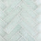 Fluid Herringbone Glass Tile Frosted ice for kitchen and bathroom