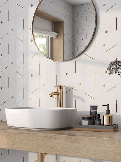 Nostalgia Ceramic Subway Tile Zellige White Matte 3x9