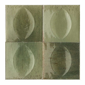 Storie Distressed Tile Jade 4x4 Deco Egg for kitchen and bathrooms