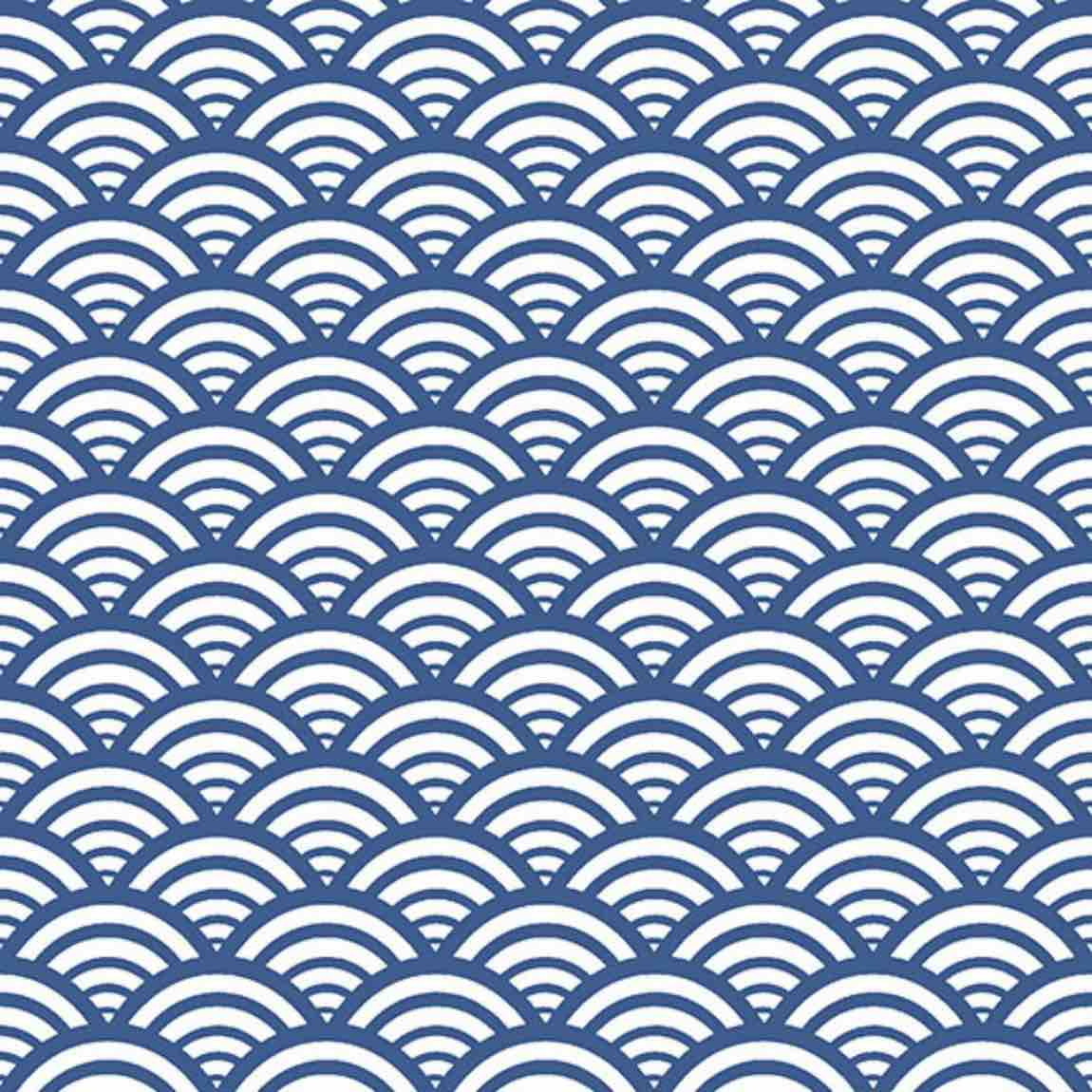 Patterned Porcelain Tile Japanese Blue 8x8