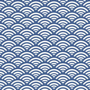 Patterned Porcelain Tile Japanese Blue 8x8 for floor and wall applications