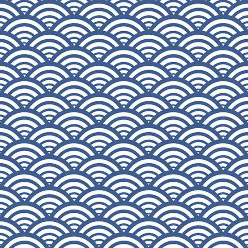 Patterned Porcelain Tile Japanese Blue 8x8 for floor and wall applications
