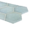 Fluid Hexagon Glass Tile Frosted Lake 3 1/2'' for pools and spas