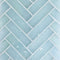 Fluid Herringbone Glass Tile Frosted Lake for pool, bathroom, and shower