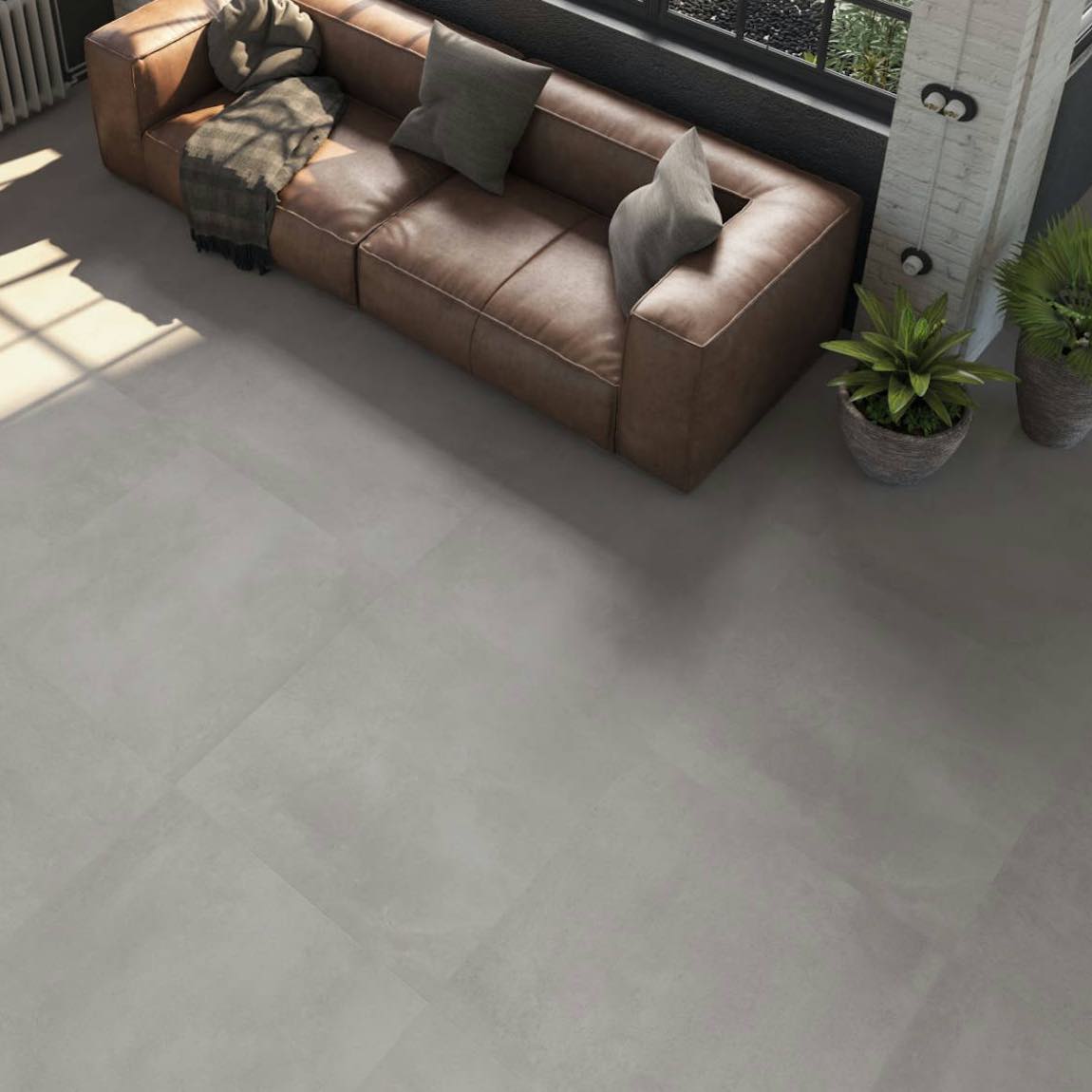 Manhattan West Porcelain Tile 40x40 Gray