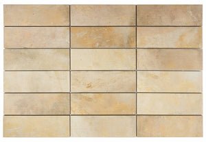 Tavern Porcelain Tile Terracotta Medium 2x6 for floor and wall applications
