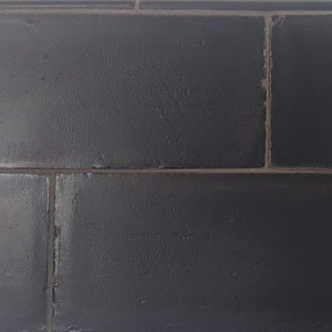 Artigianale Ceramic Tile 4x8 Nero Matte for bathroom and shower floor and wall
