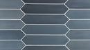 Picket Tile Arrow Navy Matte 2x10 for kitchen backsplash, bathroom, and shower walls