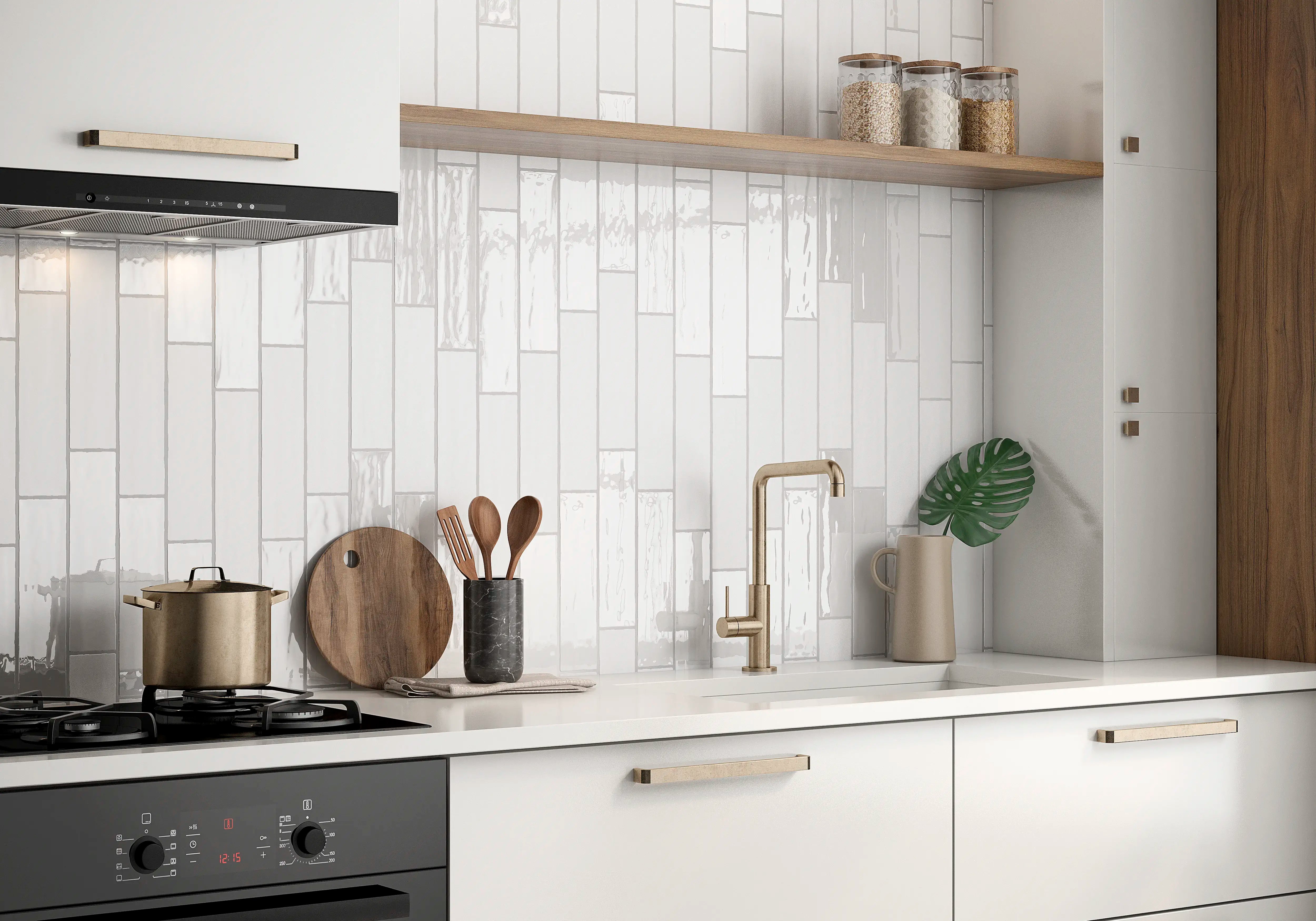 Subway Tile Potter 3x12 White Glossy