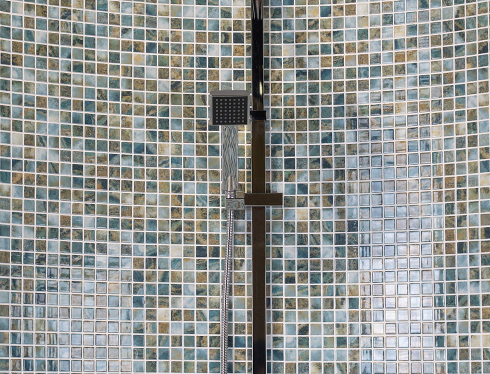 Preserve Recycled Glass Mosaic Tile Kriti 1x1