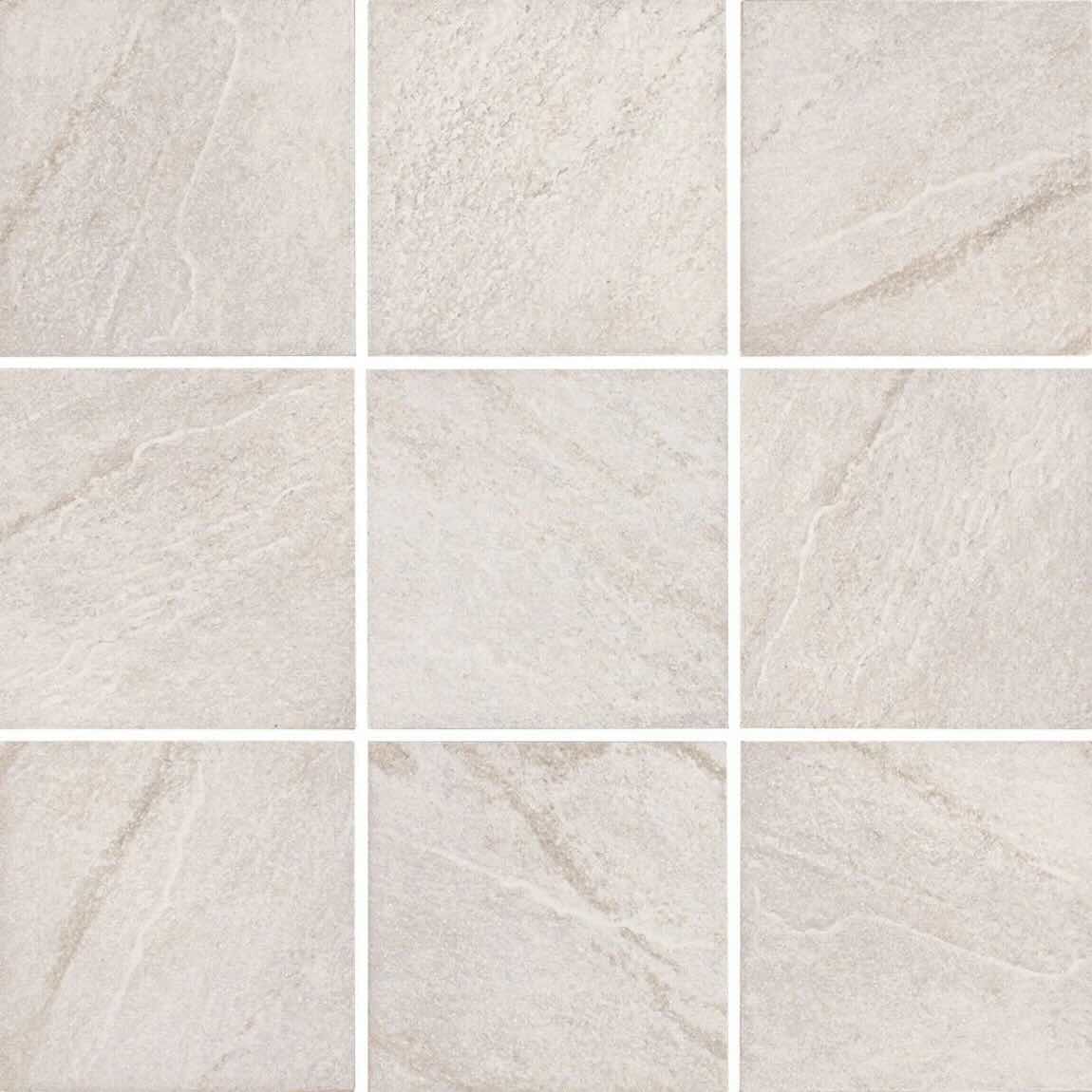 Porcelain Tile 6''x6'' Quartz Blanc