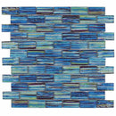 Glass Pool Mosaic Tile Waves Sea 1x2 for swimming pools and spas