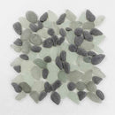 Glass Pebble Mosaic Tile Selenite for floor and walls