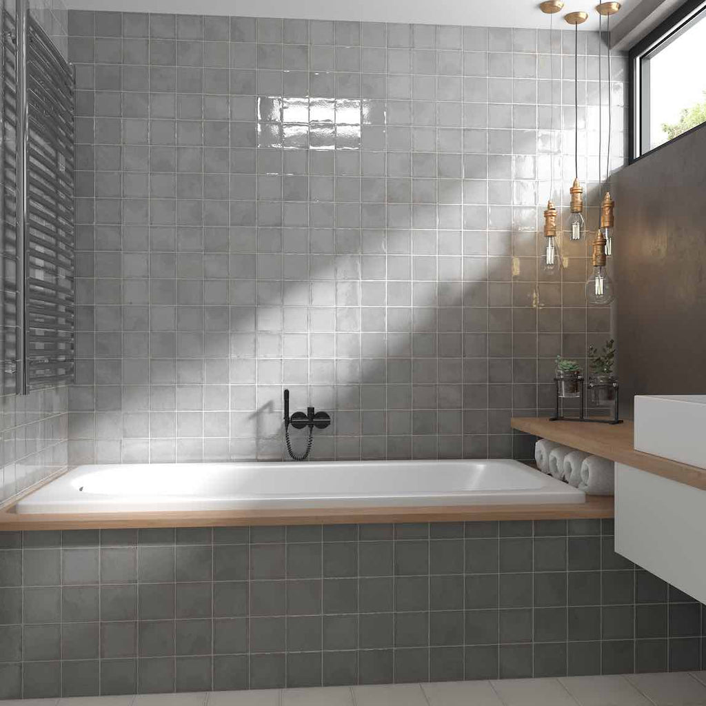 Farmhouse Wall Tile 4x4 Smoke for Kitchen and Bathroom