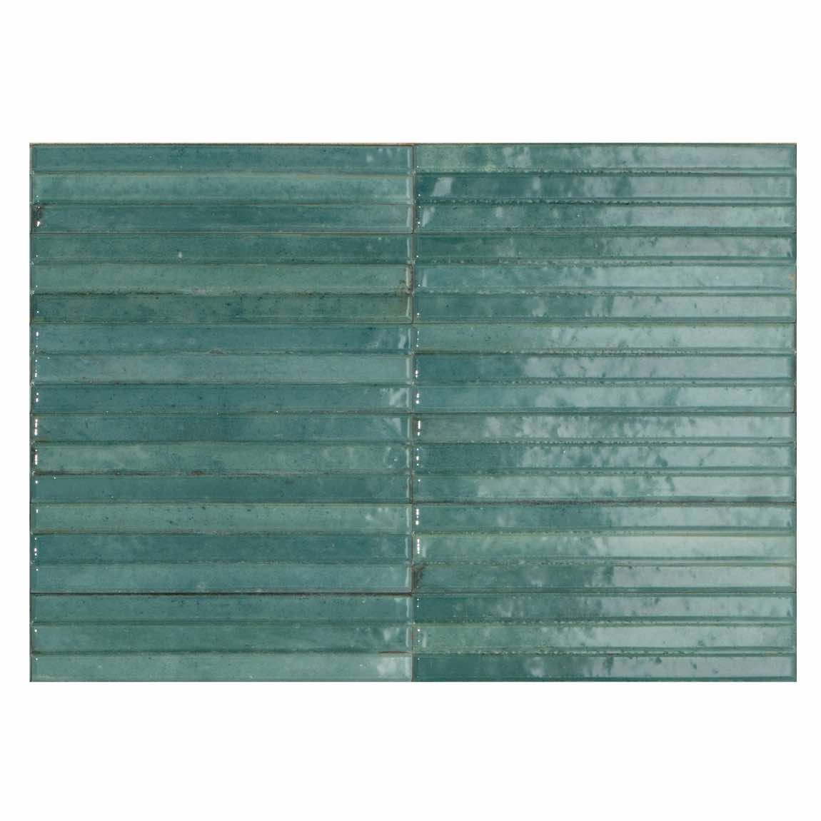 Magnolia 3D Tile Turquoise 2.5x9.5