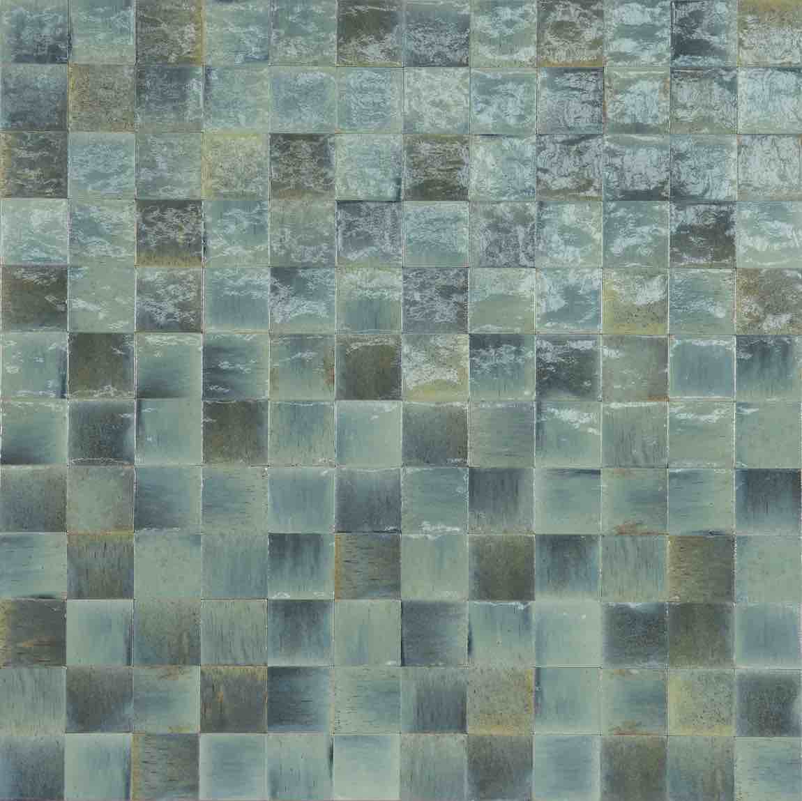 Storie Distressed Tile Glossy Turquoise 4x4